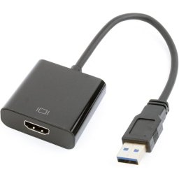 Gembird A-USB3-HDMI-02 Adaptador HDMI a USB 3.0 Hembra/Macho Negro