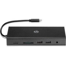 Concentrador multipuerto USB-C HP Travel 65W VGA Audio 2x USB 2.0 RJ-45