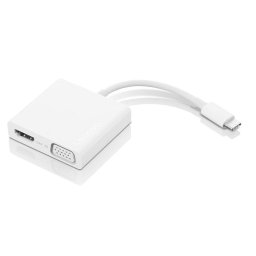 Lenovo Adaptador USB-C a VGA/HDMI 4K/USB 3.0 Blanco