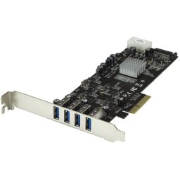 Startech Adaptador Tarjeta PCIe a USB 3.0 4 Puertos