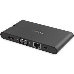 StarTech Docking Station USB Tipo C/HDMI/VGA/GbE con Lector de Tarjetas SD