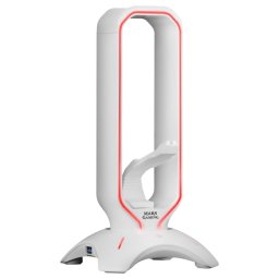 Mars Gaming MHHPRO Soporte Auriculares + Bungee para Ratón + HUB 2x USB 3.0 Blanco