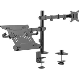 Ewent EW1519 Soporte de Escritorio para Monitor hasta 32" Máx. 8kg y Portátil hasta 15,6" Máx. 4kg