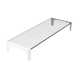 Approx APPSRISERW Soporte Elevador de Cristal para Monitor Blanco