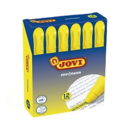 Jovi 1817 Caja 12 Marcadores Fluorescentes Amarillo Neón