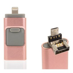 Ital i-Flash OTG 16GB USB/Micro USB/Lightning Rosa