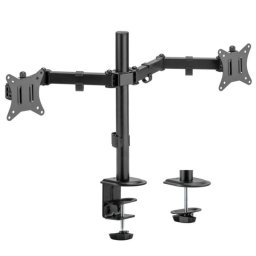 Aisens DT32TSR-149 Soporte Eco Giratorio/Inclinable para 2 Monitores/TV 17"-32" VESA 100x100 Máx 9Kg