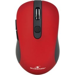 Bluestork M-WL-OFF60-RED Ratón Inalámbrico 1600DPI Rojo
