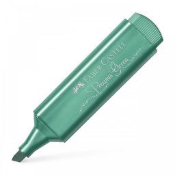 Faber Castell Textliner 46 Caja de 10 Marcadores Fluorescentes Verde Metálico