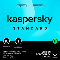 Kaspersky Standard Anti-Virus 10 Dispositivos Licencia Digital 1 Año