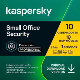 Kaspersky Small Office Security 10 Dispositivitos 10 Móviles 1 Servidor 1 Año Licencia Digital