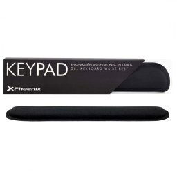Phoenix KeyPad Reposamuñecas de Gel 46x8.6cm Negro para Teclado