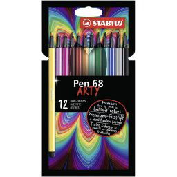STABILO Pen 68 Arty Estuche de 12 Rotuladores