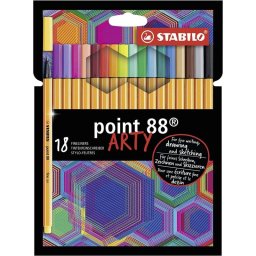 STABILO Point 88 Arty Estuche de 18 Rotuladores