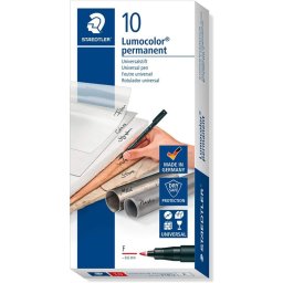Staedtler Lumocolor 318-2 Caja 10 Rotuladores Permanentes 0.6mm Rojo