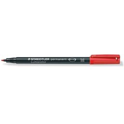 Staedtler Lumocor 317 Caja 10 Rotuladores Permanentes 1.0mm Rojo