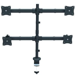 Startech Armquad Soporte para 4 Monitores hasta 27" Negro