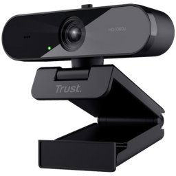 Trust TW-200 Webcam Full HD con Gran Angular Negra