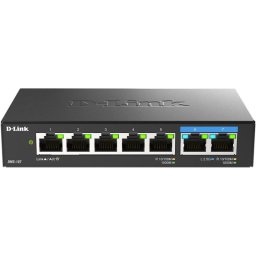 D-Link DMS-107 Switch Multi Gigabit sin Gestión 5 Puertos Gigabit Ethernet + 2 Puertos Ethernet
