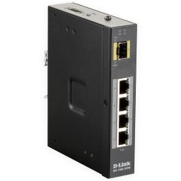 D-Link DIS-100G-5PSW Switch Industrial No Gestionable 4 Puertos Gigabit PoE 120W + 1 Puerto SFP