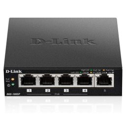 D-Link DGS-1005P Switch 5 puertos Gigabit PoE+