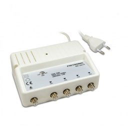 Metronic Amplificador Antena TV 4 Salidas Conectores F