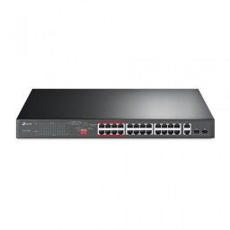 TP-Link TL-SL1226P Switch 24 Puertos Fast Ethernet + 2 Gigabit PoE+