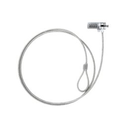 Tooq Cable de Seguridad Universal con Combinación para Portátiles 1.5 metros