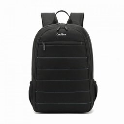 CoolBox Mochila Impermeable Negra para Portátil hasta 15.6