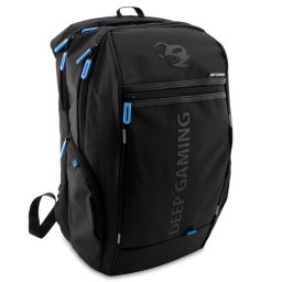 Deep Gaming Mochila Gaming Impermeable con USB para Portátiles hasta 17