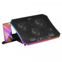Mars Gaming MNBC6 Base Refrigeradora RGB para Portátiles hasta 19'' + Stand XL