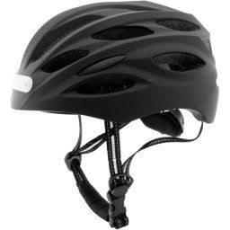 Coolbox M02 Casco con Luz LED Frontal/Trasera para Patinete o Bicicleta Talla L Negro