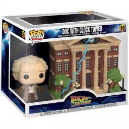Funko Pop Town Regreso al Futuro Doc con Torre del Reloj