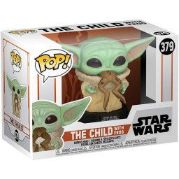 Funko Pop Star Wars The Mandalorian Baby Yoda con Rana