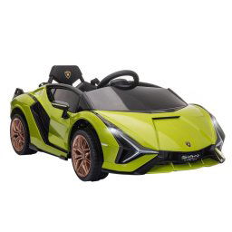 Homcom Lamborghini SIAN Coche Eléctrico 12V Verde