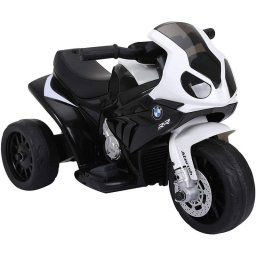 HomCom BMW Triciclo Trimoto Moto Eléctrica 6V Blanca/Negra