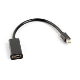 Lanberg Adaptador Mini DisplayPort 1.2 a HDMI Macho/Hembra 20cm Negro