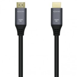 Aisens Cable HDMI V2.1 Macho/Macho 1m Gris/Negro