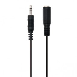 Ewent Cable Jack 3.5mm Macho/Hembra 2m Negro