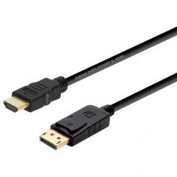 Aisens Cable DisplayPort a HDMI Macho/Macho 2m Negro
