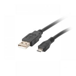 Lanberg Cable Micro USB a USB 2.0 1m Negro