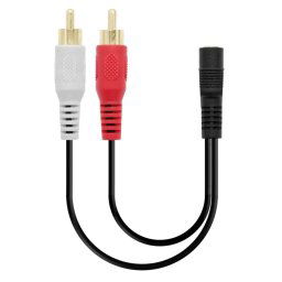 PcCom Essential Cable Adaptador Audio Jack 3.5 mm Hembra a 2x RCA 20cm