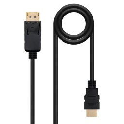 Nanocable Cable Conversor Displayport a HDMI Macho/Macho 1m Negro