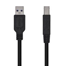 Aisens Cable USB 3.0 a USB-B Macho/Macho 2m Negro