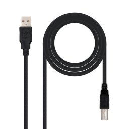 Nanocable Cable Impresora USB 2.0 Tipo A/B Macho/Macho 1m Negro