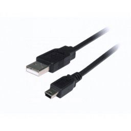 3Go C107 Cable USB-A a MiniUSB Macho/Macho 1.5m Negro
