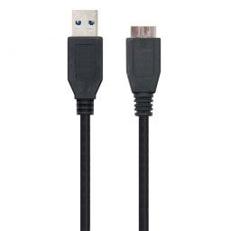 Ewent Cable USB 3.0 a MicroUSB-B Macho/Macho 1.8m Negro