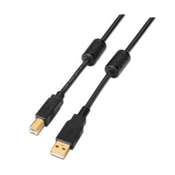 Nanocable Cable USB 2.0 Impresora Alta Calidad Tipo A/B Macho/Macho 5m Negro