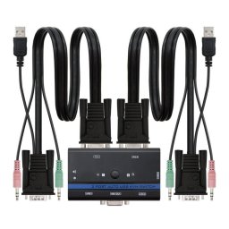 Nanocable Switch KVM VGA/USB/Jack 3.5mm