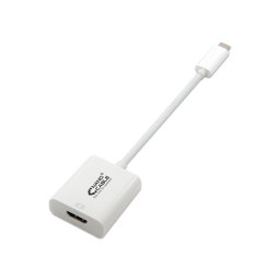 Nanocable Cable Conversor USB-C a HDMI 4K Macho/Hembra 15cm Blanco
